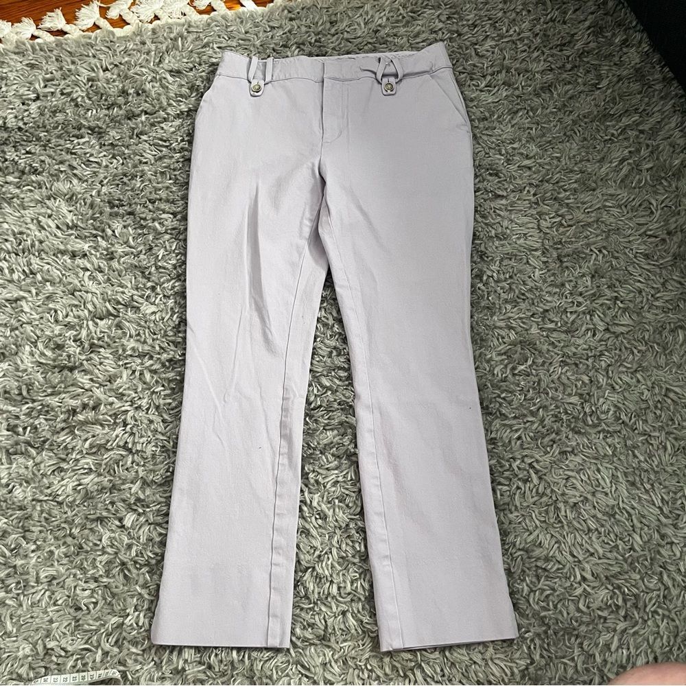 Anthropologie womens lilac "the essential slim" ankle pants size 6